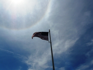 At the 2014 Open House, it was a fabulous spring day, with Old glory enjoying the breeze.